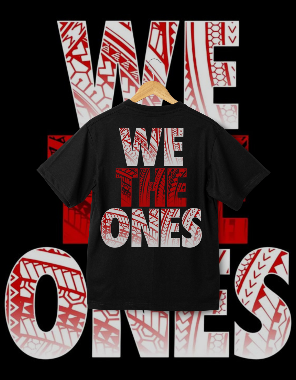The Bloodline "We The Ones" Tribal Print Samoan Wrestling T-Shirt